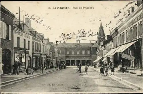 Ak Le Nouvion Aisne, Rue de Prisches