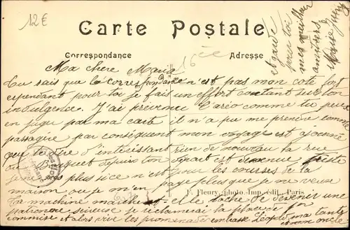 Ak Paris XVI, Rue de Longchamp