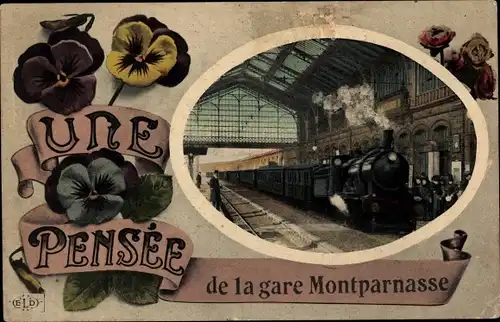 Ak Paris XV Vaugirard, La Gare Montparnasse