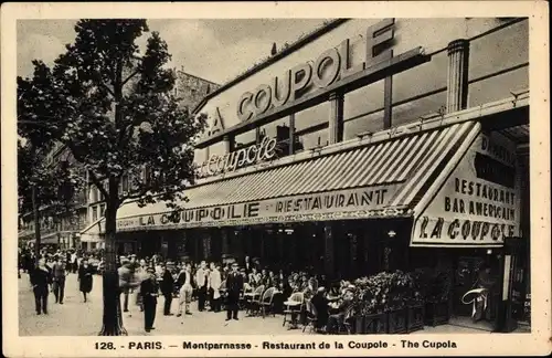 Ak Paris XIV Observatorium, Montparnasse, Restaurant de la Coupole