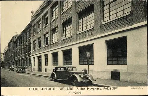Ak Paris XIV., Paul-Bert Superior School, 7, Rue Huyghens