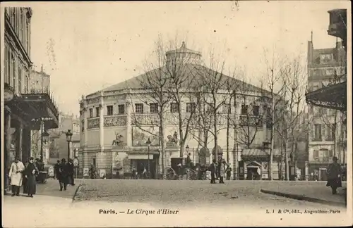 Postkarte Paris XI., Der Winterzirkus