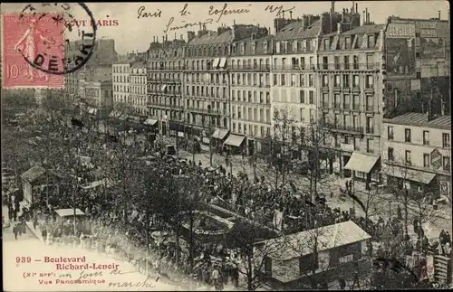 Ak Paris XI., Boulevard Richard-Lenoir