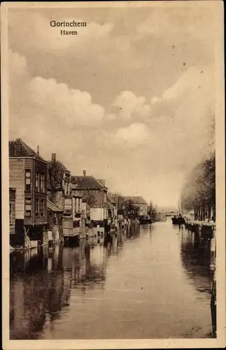 Ak Gorinchem Südholland Niederlande, Hafen