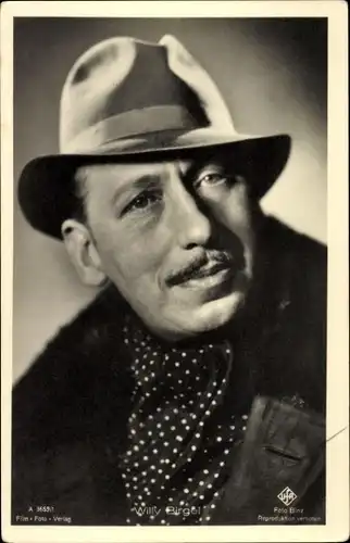 Ak Schauspieler Willy Birgel, Portrait, Hut, Autogramm