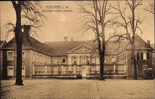 Ak Münster in Westfalen, Bischöfliches Palais