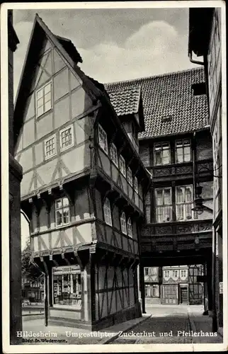 Ak Hildesheim in Niedersachsen, Umgestülpter Zuckerhut, Pfeilerhaus