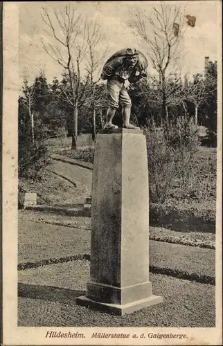 Ak Hildesheim in Niedersachsen, Galgenberg, Müllerstatue