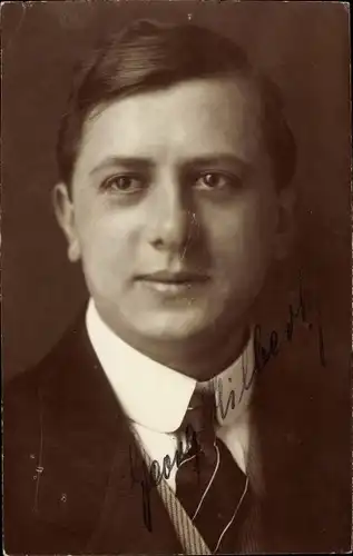 Ak Schauspieler Georg Hilbert, Portrait, Autogramm