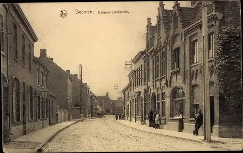 Ak Beernem Westflandern, Blooemendaelestraat