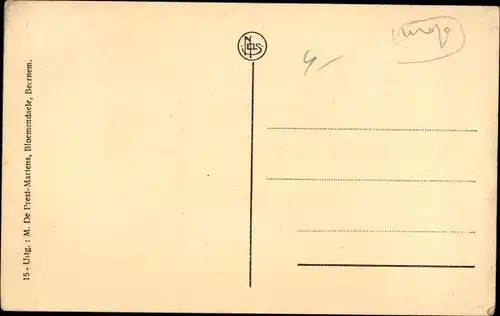 Ak Beernem Westflandern, Blooemendaelestraat