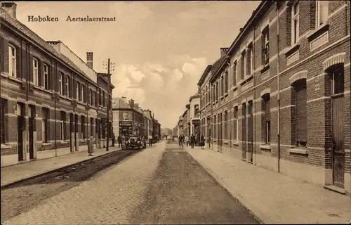 Ak Hoboken Antwerpen Flandern, Aertselaerstraat