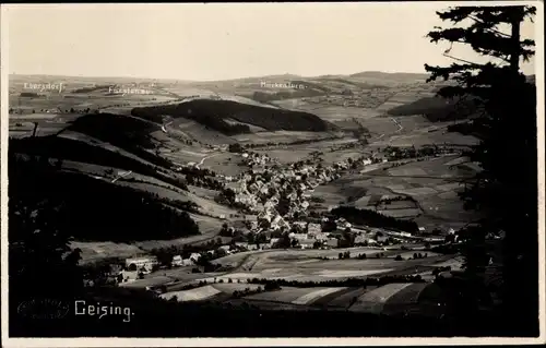 Foto Ak Geising Altenberg Erzgebirge, Gesamtansicht, Mückenturm, Fürstenau