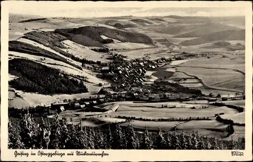 Ak Geising Altenberg Erzgebirge, Panorama