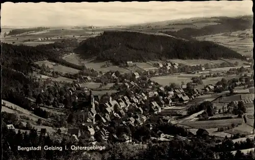 Ak Geising Altenberg im Erzgebirge, Totalansicht