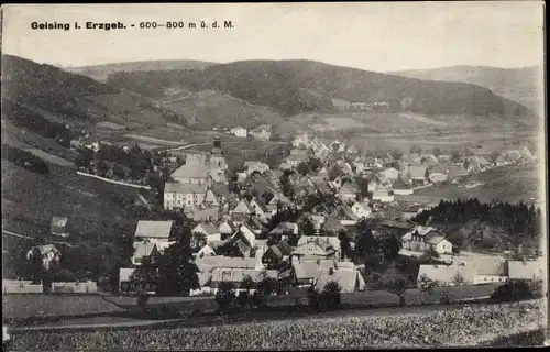 Ak Geising Altenberg Erzgebirge, Totalansicht