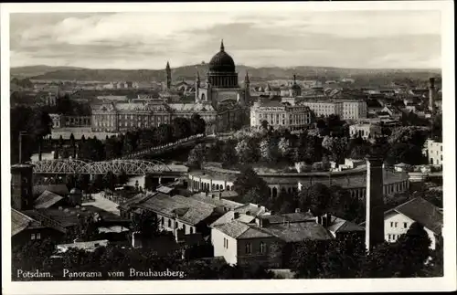 Ak Potsdam, Panorama vom Brauhausberg