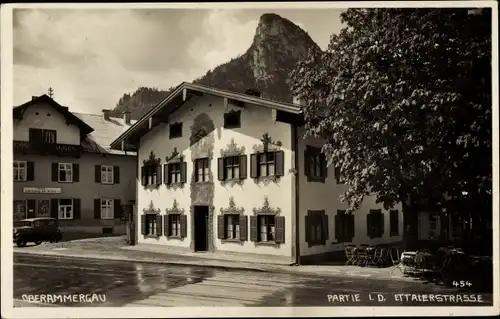 Ak Oberammergau in Oberbayern, Ettalerstraße