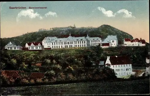 Ak Saarbrücken im Saarland, Garnisonslazarett