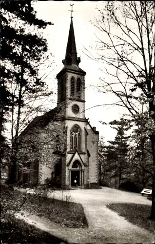 Ak Bad Salzschlirf in Hessen, ev. Kirche