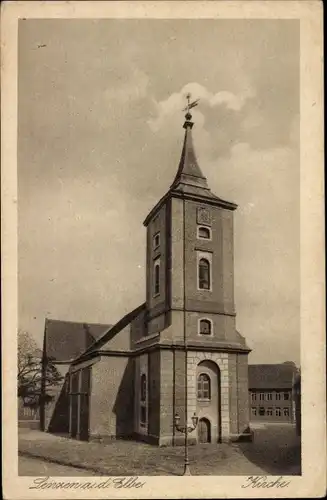 Ak Lenzen an der Elbe Prignitz, Kirche