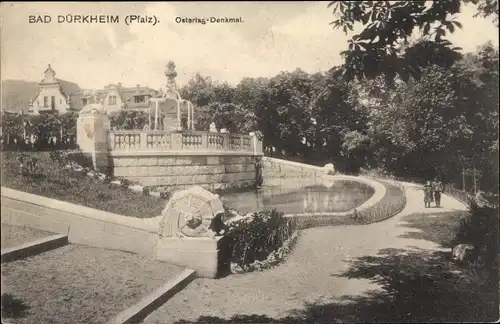 Ak Bad Dürkheim in der Pfalz, Ostertag-Denkmal