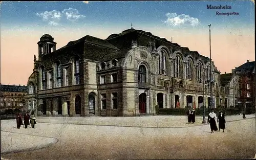 Ak Mannheim in Baden, Rosengarten