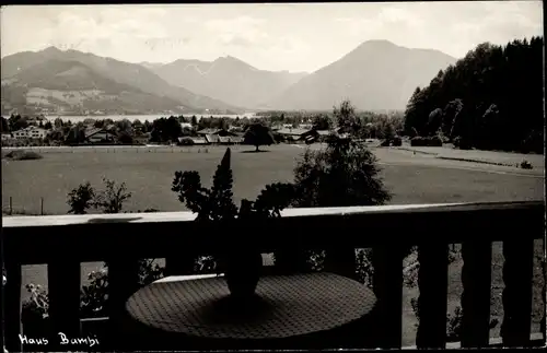 Foto Ak Bad Wiessee in Oberbayern, Haus Bambi, Aussicht