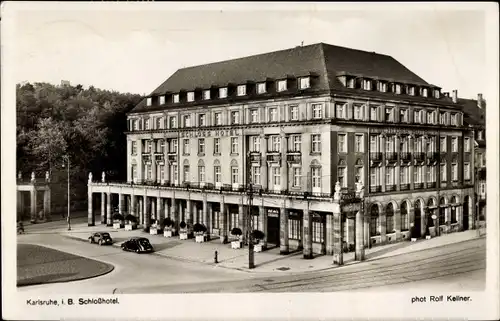 Ak Karlsruhe in Baden, Schlosshotel