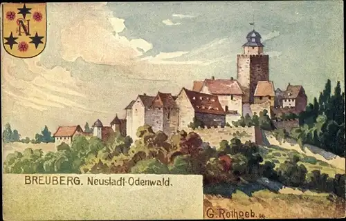 Künstler Ak Rothgeb., G., Neustadt Odenwald, Breuberg, Wappen