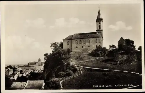 Ak Diez an der Lahn, Kirche St. Peter