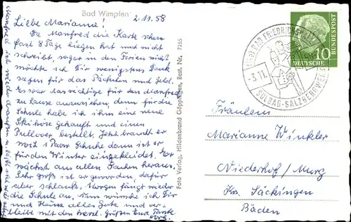 Ak Bad Wimpfen am Neckar, Kurheim