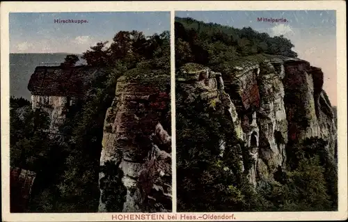 Ak Hessisch Oldendorf an der Weser, Hohenstein, Hirschkuppe