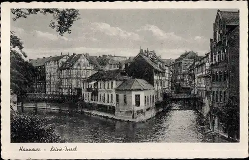 Ak Hannover in Niedersachsen, Leine-Insel