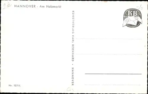 Ak Hannover in Niedersachsen, Holzmarkt, Fachwerkhäuser