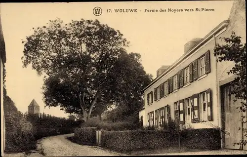 Ak Woluwe Saint Pierre Sint Pieters Woluwe Region Brüssel, Ferme des Noyers vers St-Pierre