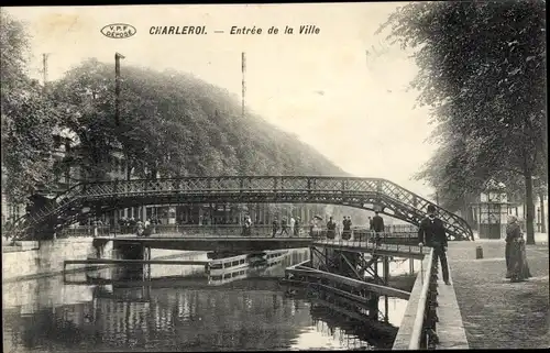 Ak Charleroi Wallonien Hennegau, Entree de la Ville