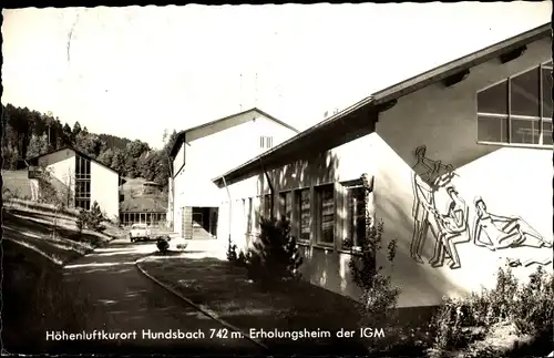 Ak Hundsbach Forbach im Schwarzwald Baden, Erholungsheim der IGM