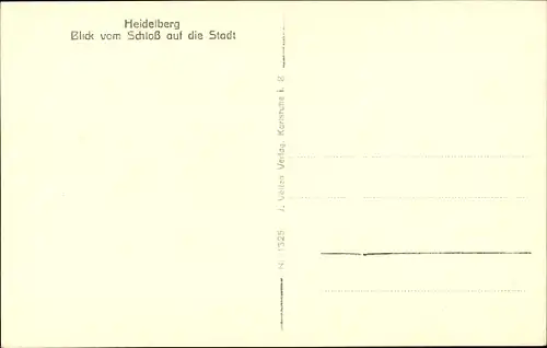 Ak Heidelberg am Neckar, Totalansicht, Schloss