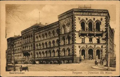 Ak Saarbrücken im Saarland, Bergamt