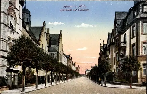 Ak Hanau am Main, Jahnstraße, Turnhalle