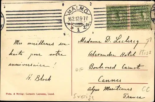 Ak Lund Schweden, Grönegatan