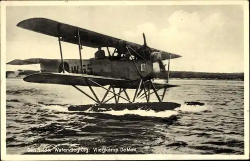 Ak Den Helder Nordholland Niederlande, Watervliegtuig, Wasserflugzeug