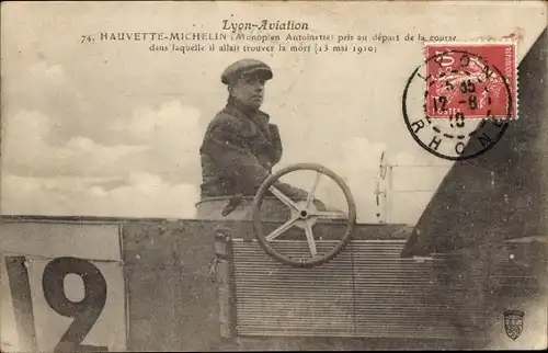 Ak Lyon Aviation, Hauvette-Michelin, Antoinette Monoplane