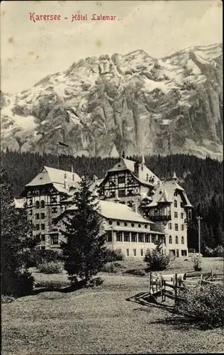 Ak Lago di Carezza Karersee Südtirol, Hotel Latemar