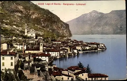 Ak Gargnano Gardasee Lombardei, Totalansicht