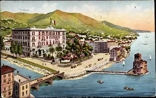 Ak Rapallo Liguria, Grand Hotel & Europe