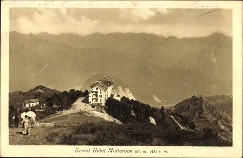 Ak Stresa Piemonte Italien, Grand Hotel Mottarone