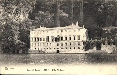Ak Lago di Como Lombardia, Torno, Villa Pliniano