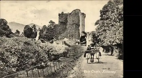 Ak Killarney Irland, Ross Castle